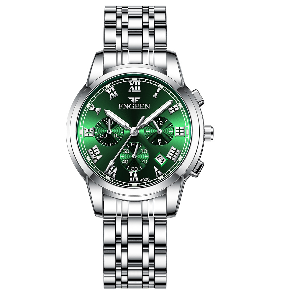 [Women's Model] White Steel - Green Surface