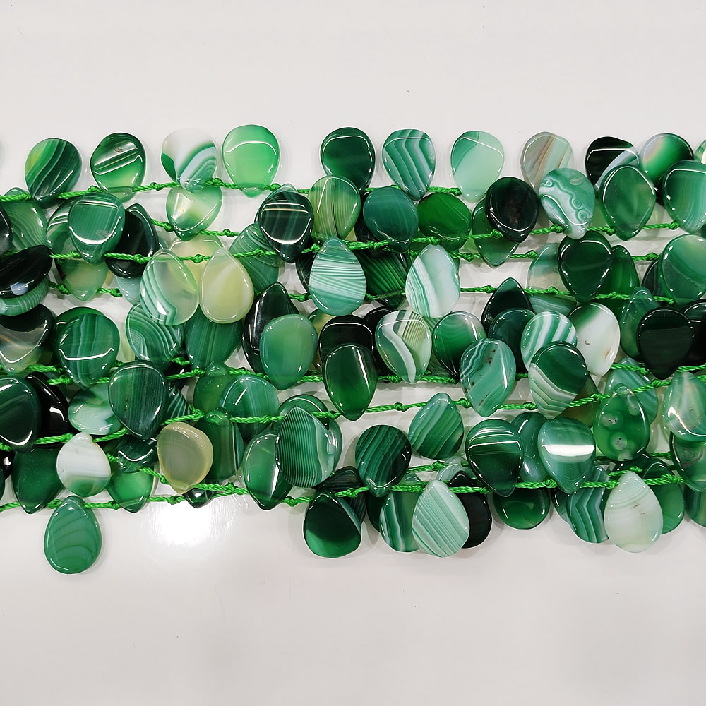 Green striped agate