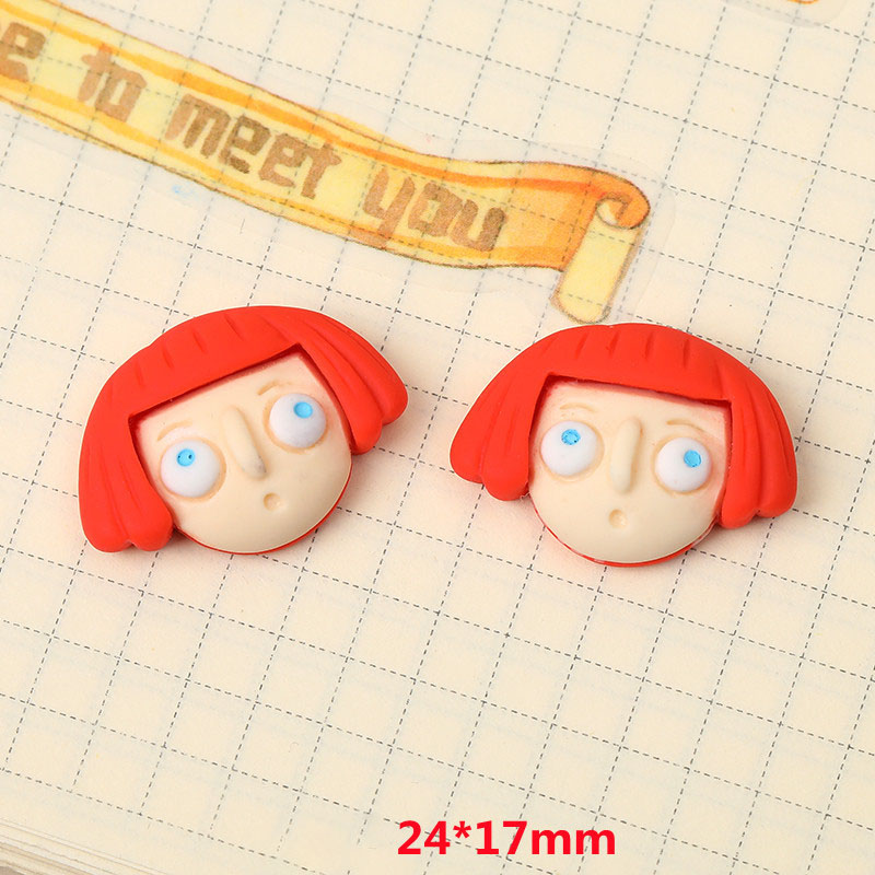 5:Orange Short Hair 24*17mm