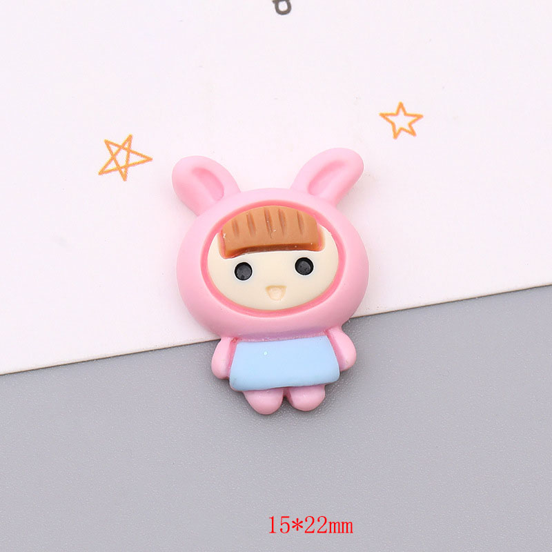 Pink Rabbit Girl 15*22mm