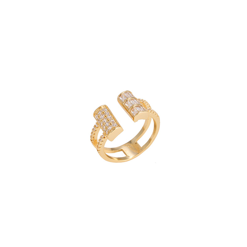 D gold color plated ring