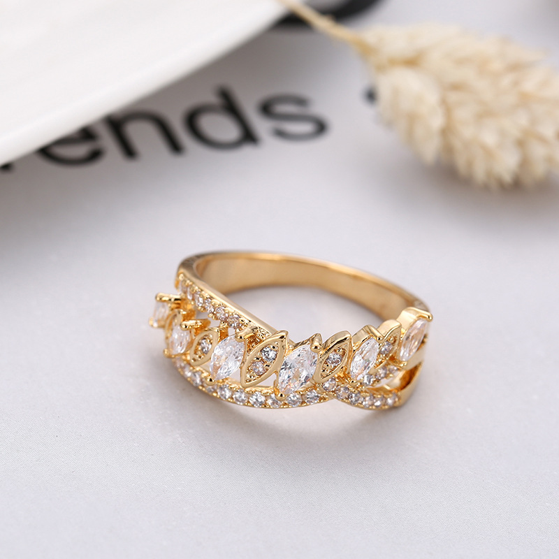 7:G gold color plated ring 6