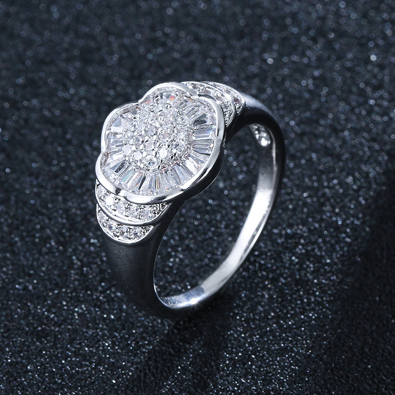 F real platinum plated ring 9