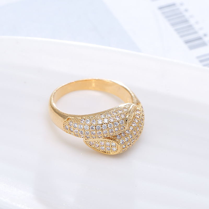 J gold color plated ring 9