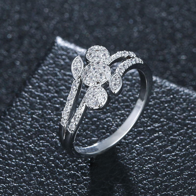 4:D real platinum plated ring 7