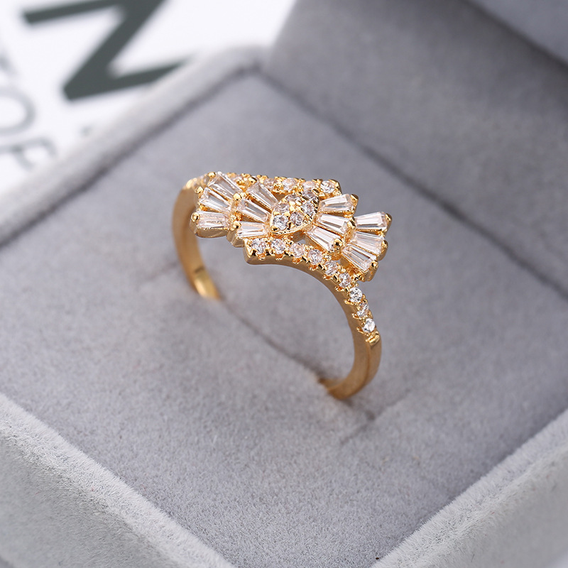 J gold color plated ring 9