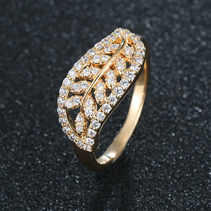 H gold color plated ring 7