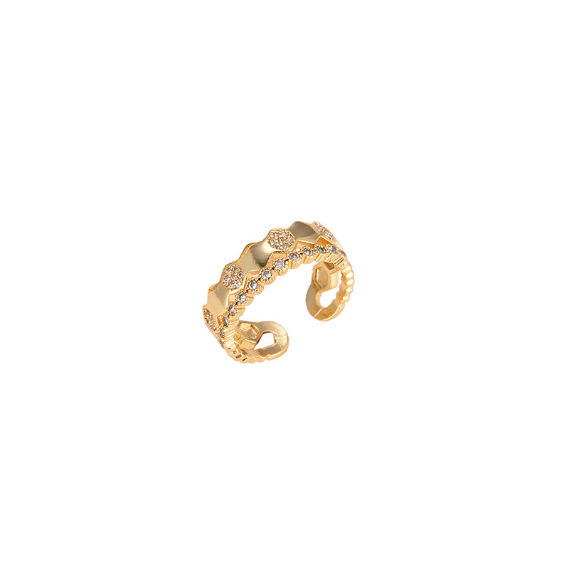 D gold color plated ring