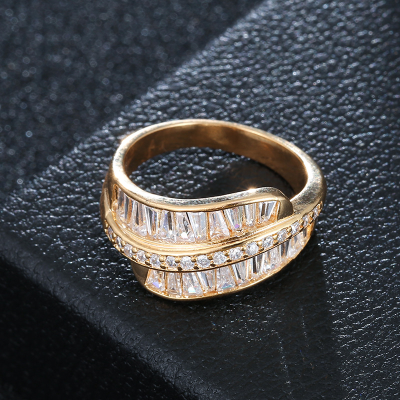 7:G gold color plated ring 6