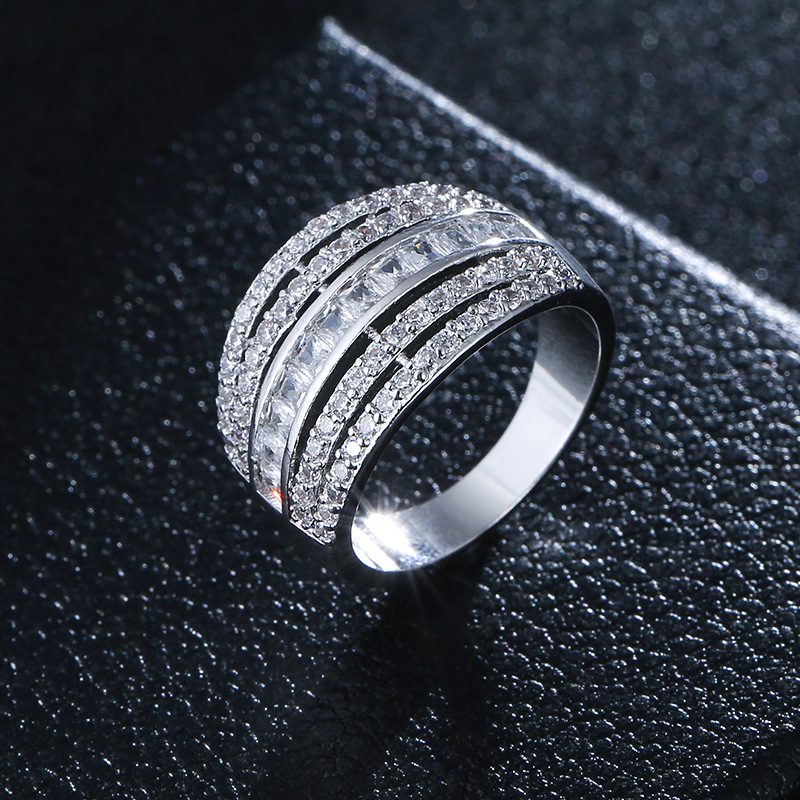 D real platinum plated ring 7