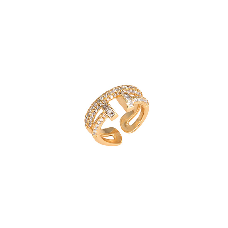 D gold color plated ring