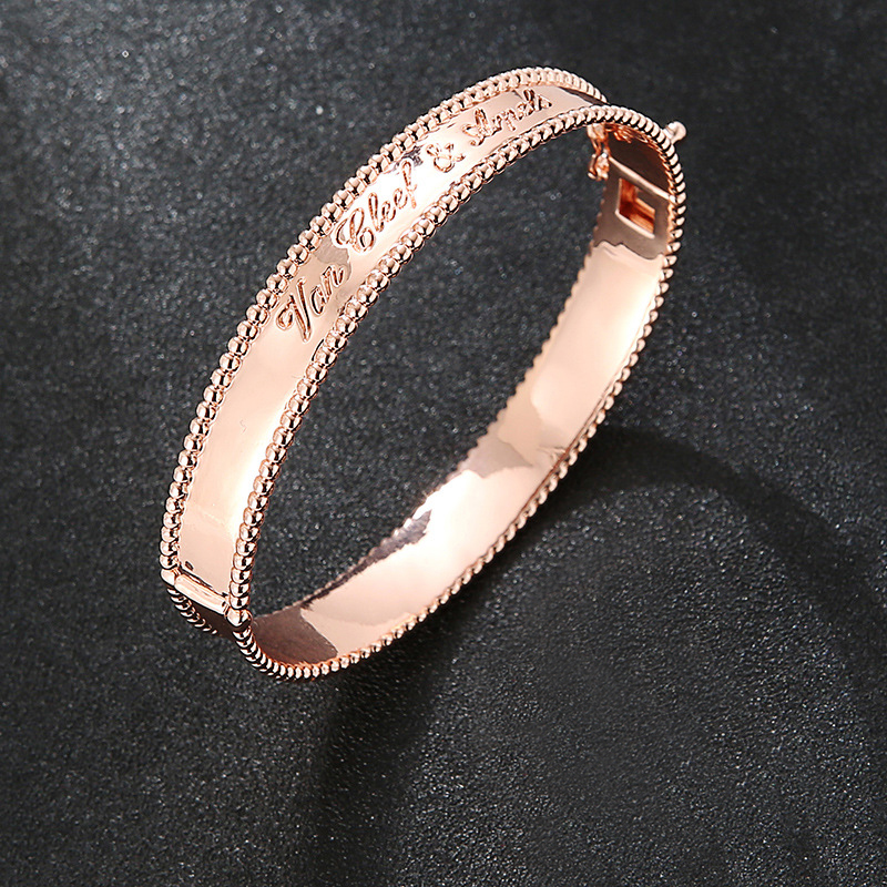 C rose gold color platedbracelet