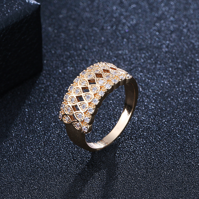 7:G gold color plated ring 6