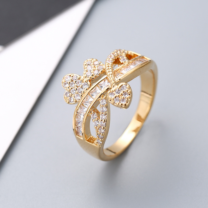 G gold color plated ring 6