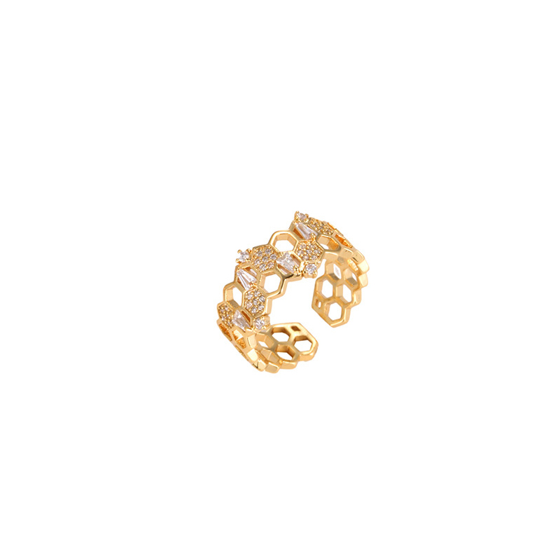 4:D gold color plated ring