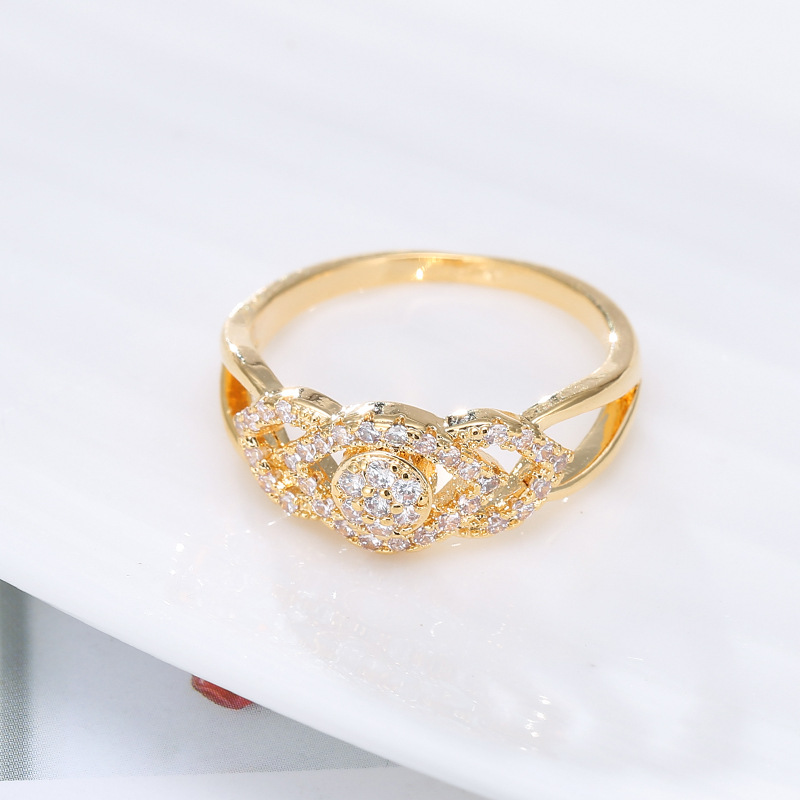 7:G gold color plated ring 6