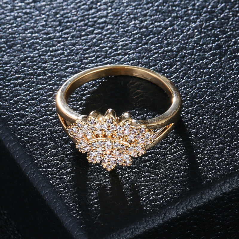 J gold color plated ring 9