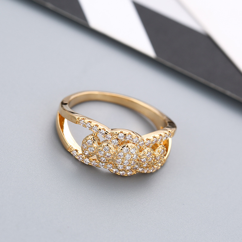 J gold color plated ring 9