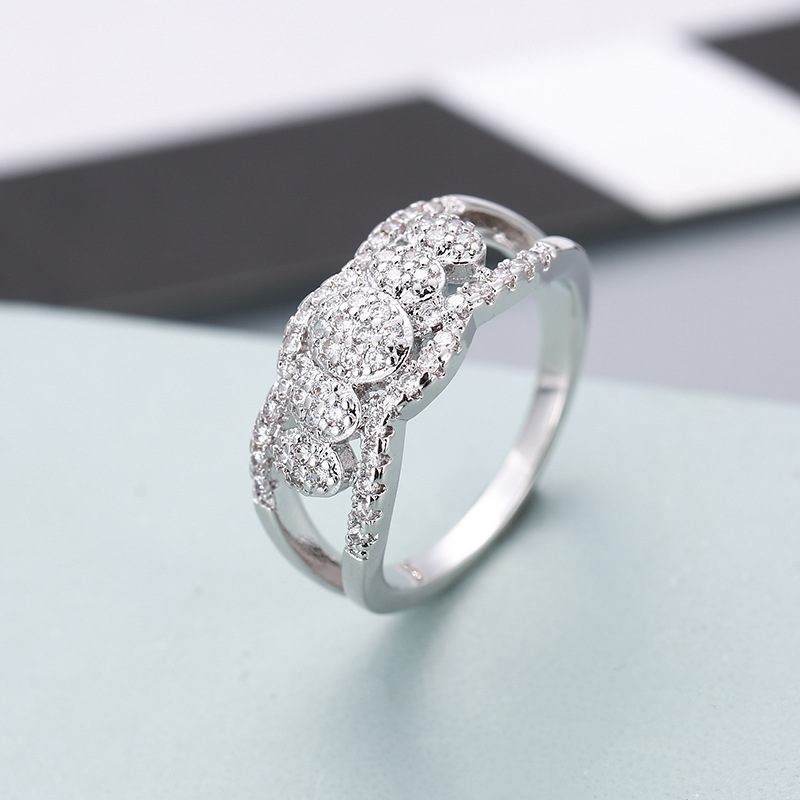 3:C real platinum plated ring 6