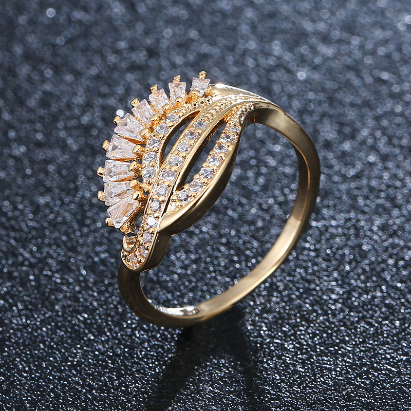 G gold color plated ring 6