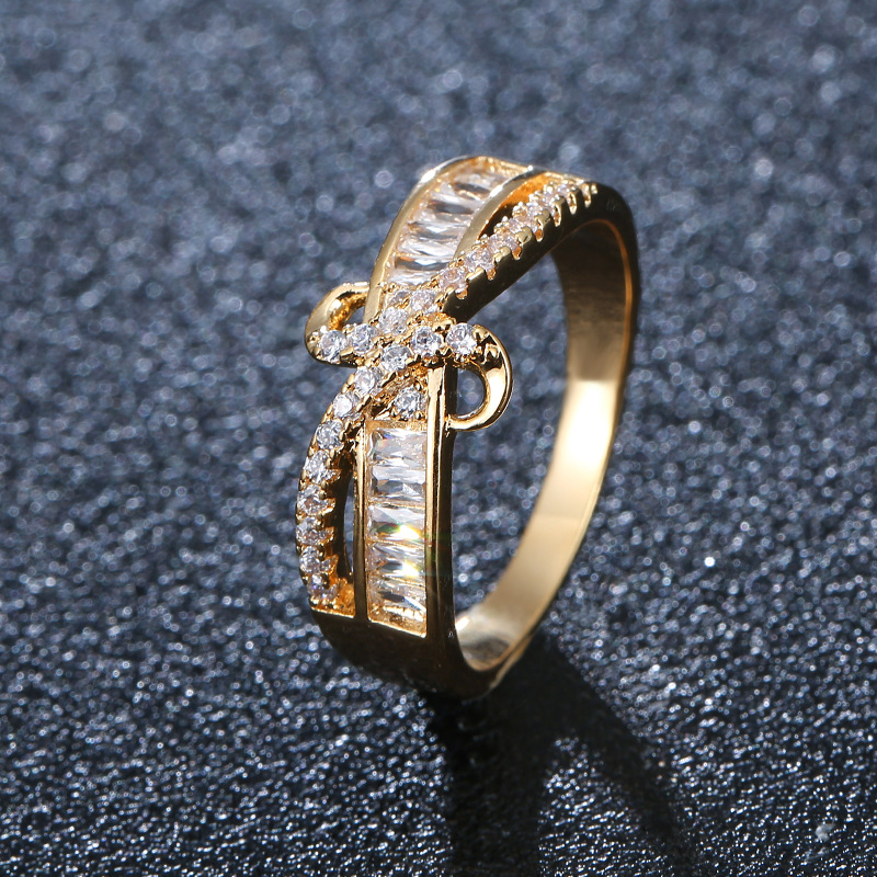 G gold color plated ring 6