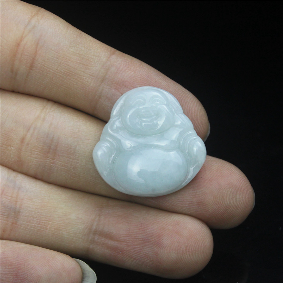 Bean Green Laughing Buddha (24x24x6.2mm)