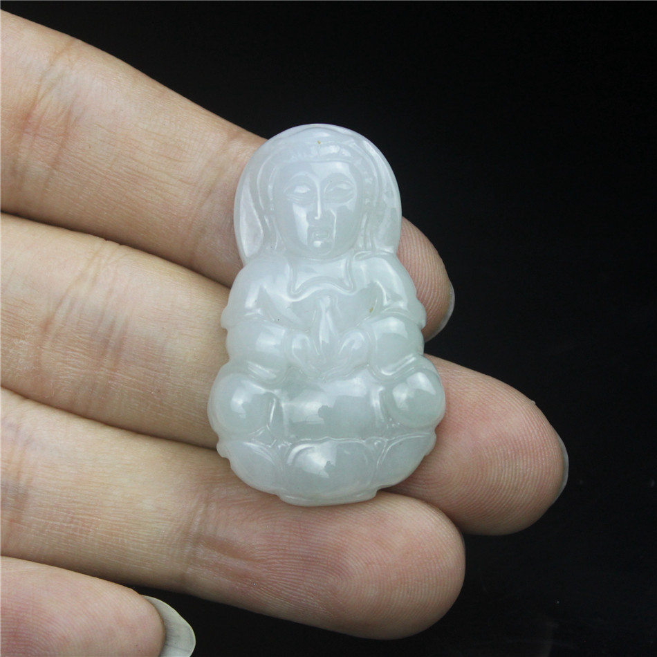 Bean Green Guanyin (36x22x6mm)