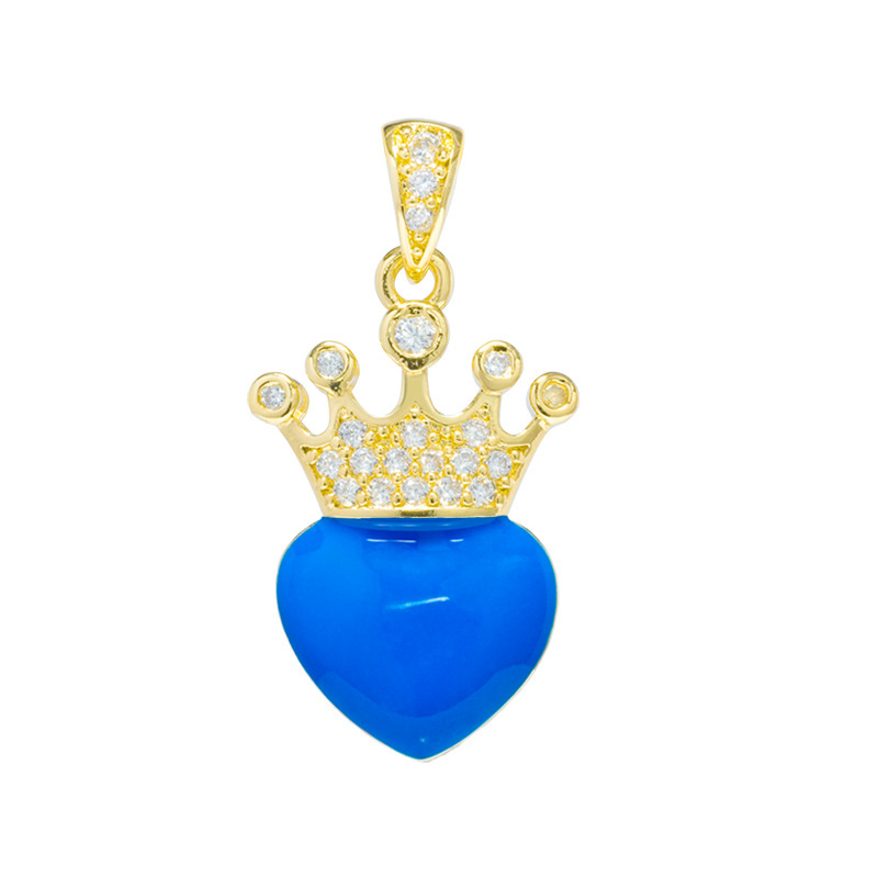 Heart-Shaped - Sapphire Blue Drip Oil