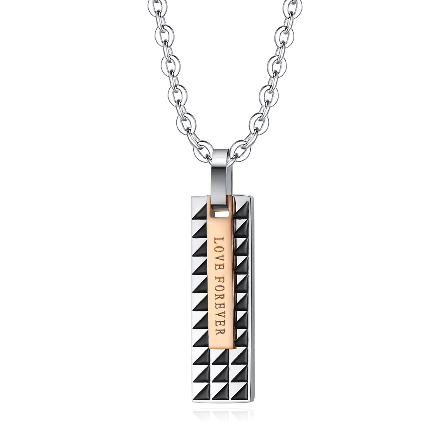 Rose Gold Pendant + Chain 55cm