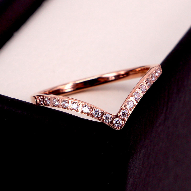 1:rose gold color plated