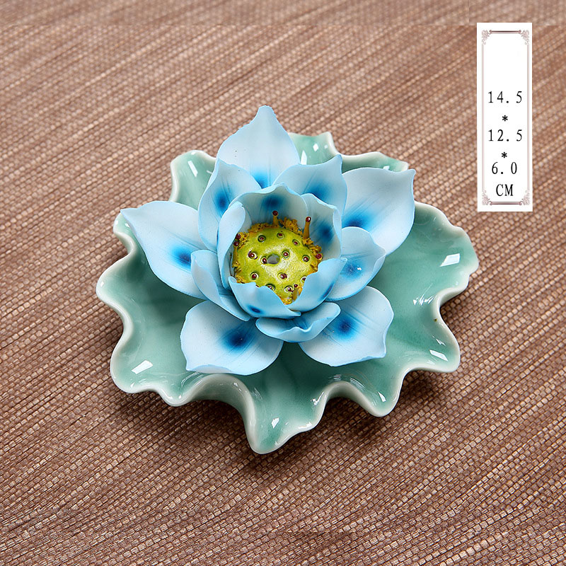 Blue Lotus + Cyan Base (Single Hole)