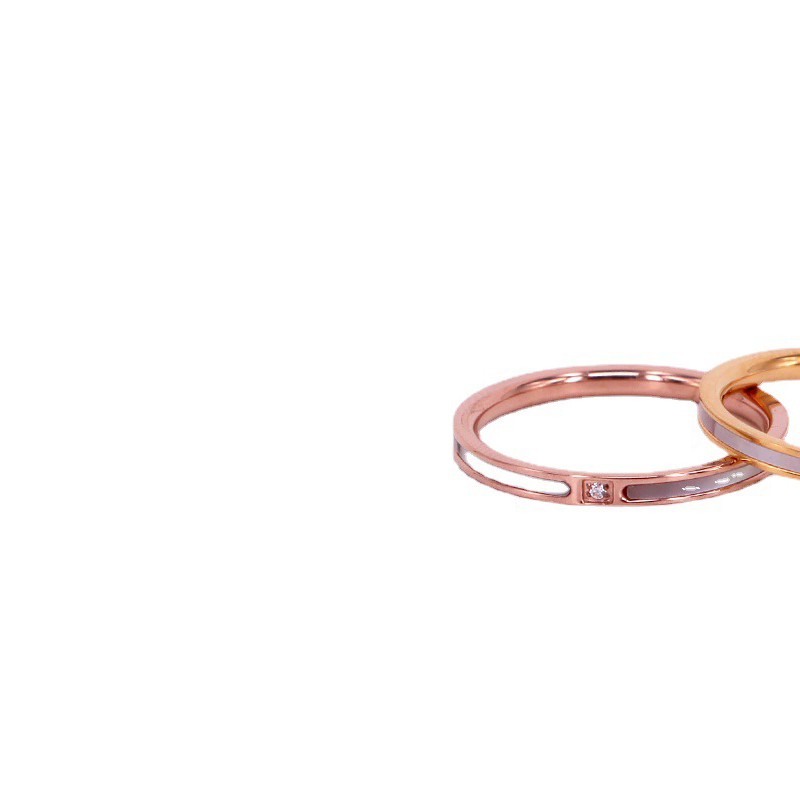 1:rose gold color plated