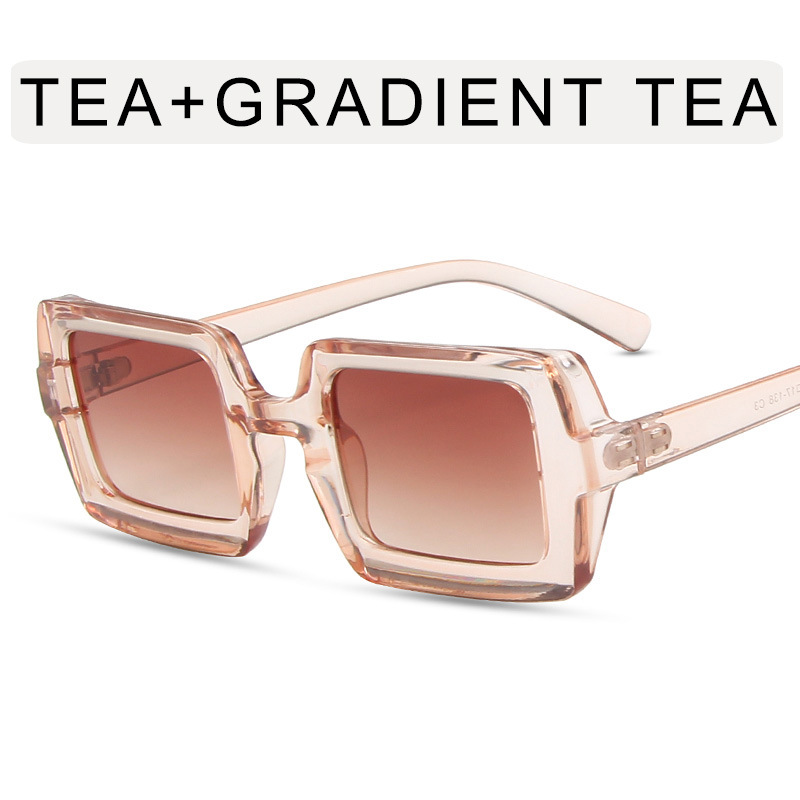 Transparent tea frame double tea