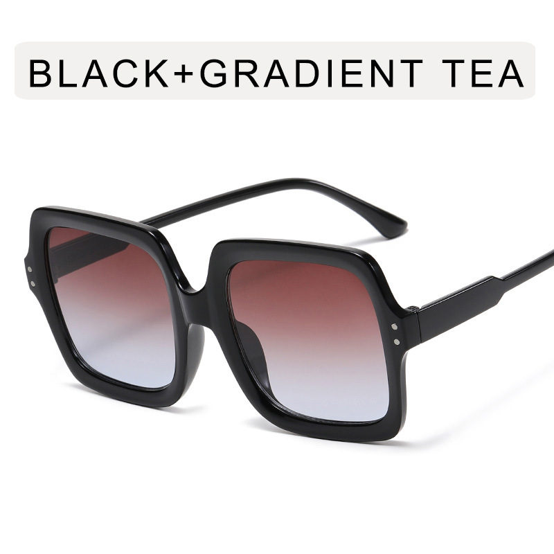 Bright black frame double tea