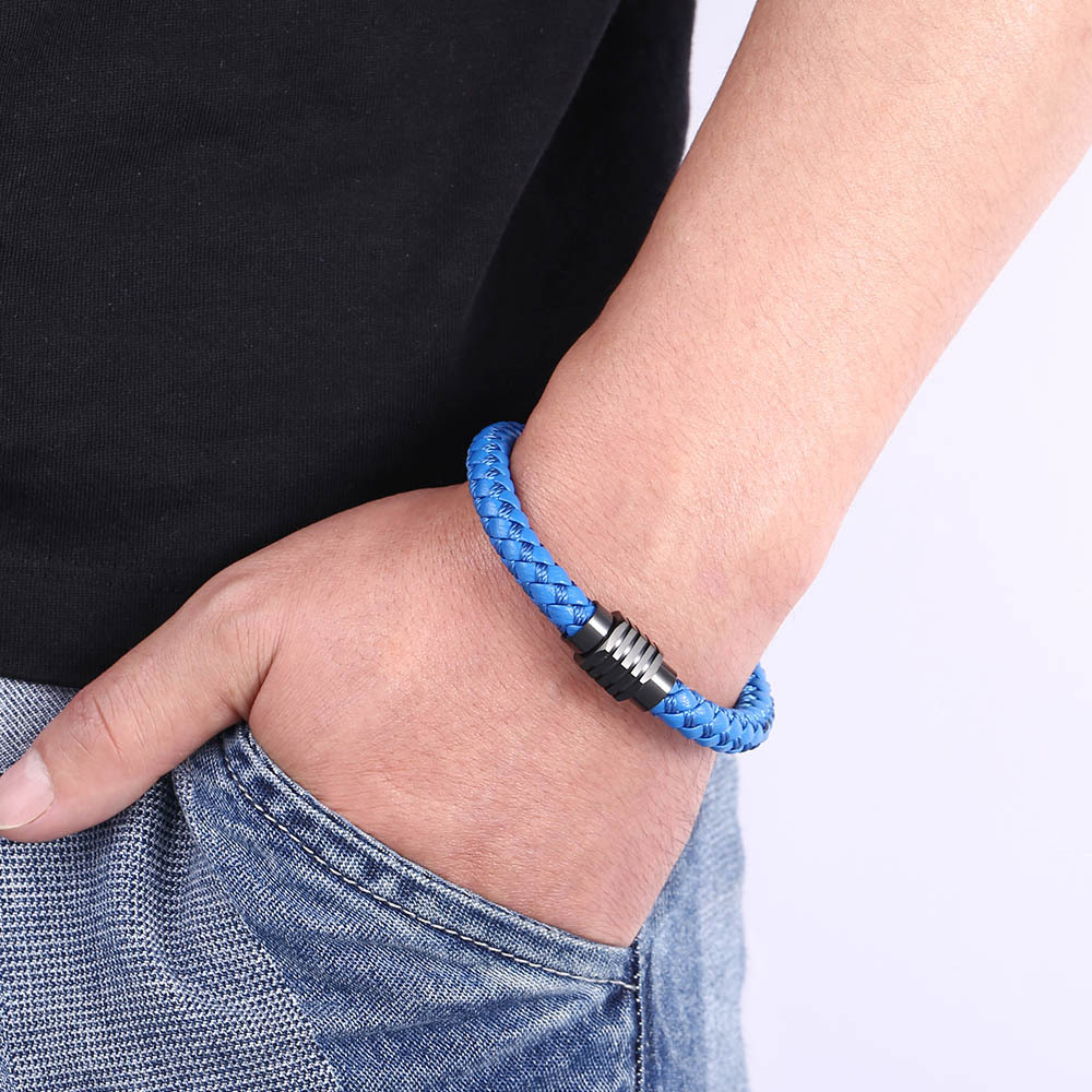 Blue leather [black]: 165mm [inner circumference]