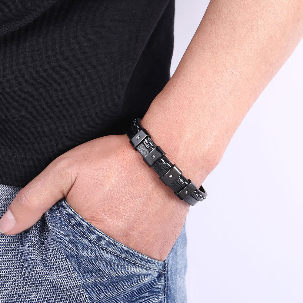 Black leather [black]: 165mm [inner circumference]