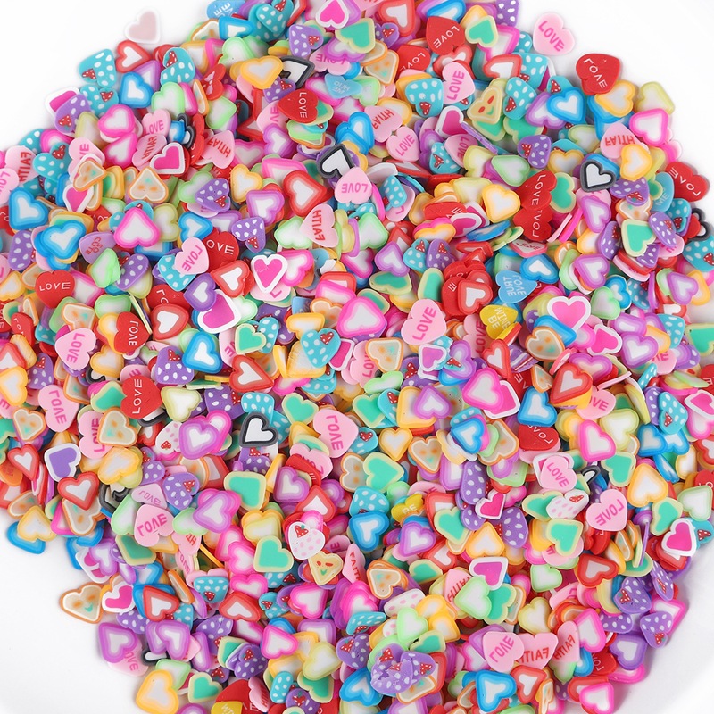 4x6mm Peach Heart Mix Color