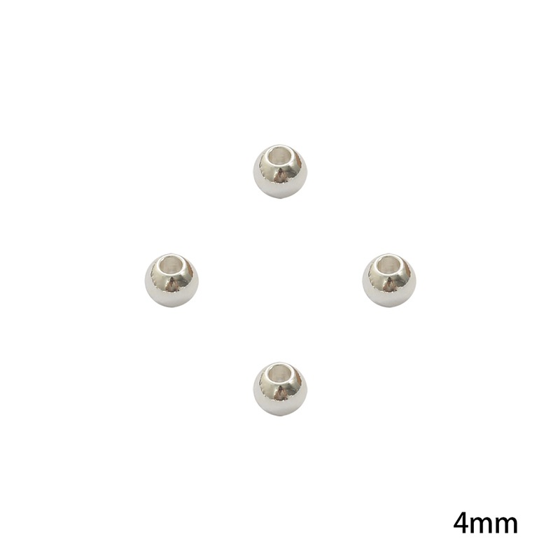 Diameter 4mm, hole diameter about 1.2mm, 10pcs/pac