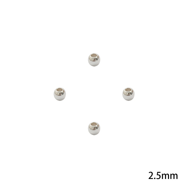 Diameter 2.5mm, hole diameter about 1mm, 10pcs/pac