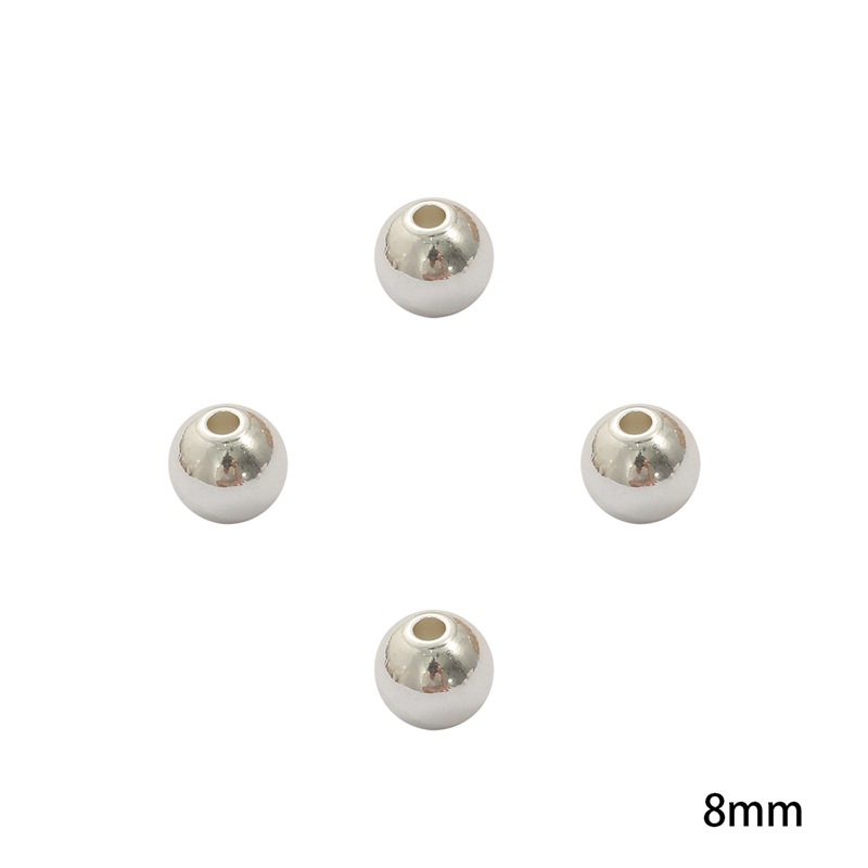 Diameter 8mm, hole diameter about 2mm, 2pcs/pack