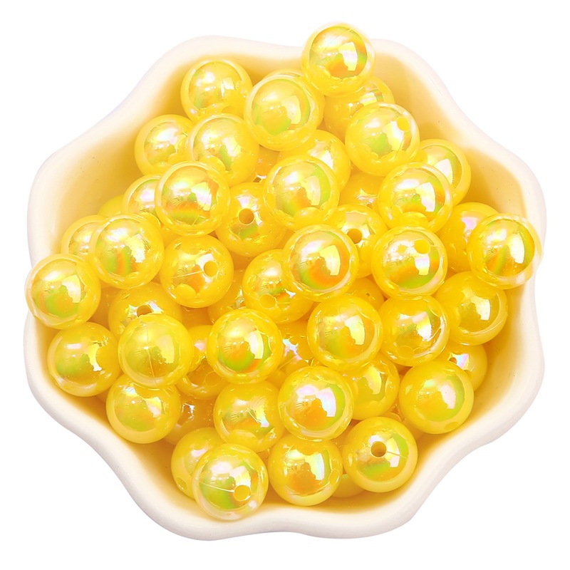 Yellow diameter 10mm diameter about 2mm 30 PCS/pac