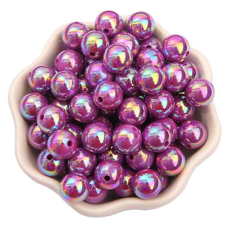 Dark purple 8mm diameter 2mm aperture 50 PCS/pack