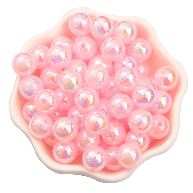 Light pink 8mm diameter 2mm aperture 50 PCS/pack