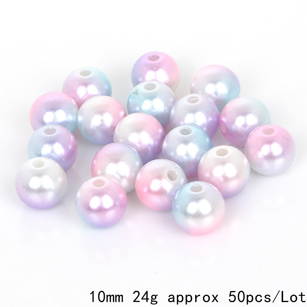 7:Pink purple light blue color diameter 10mm