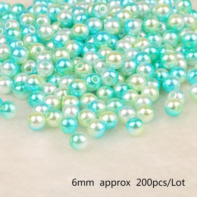 18:Sky blue light green diameter of 6mm