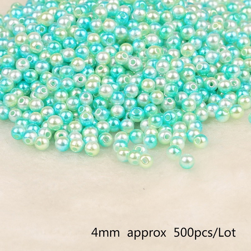 25:Sky blue light green diameter 4mm