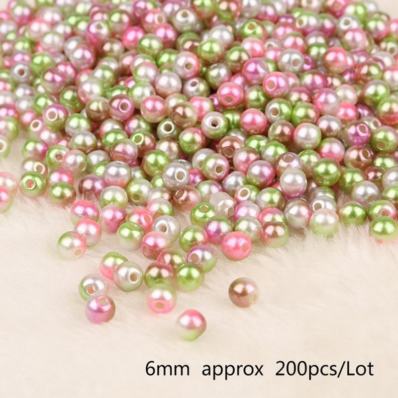 Pink white light green diameter of 6mm