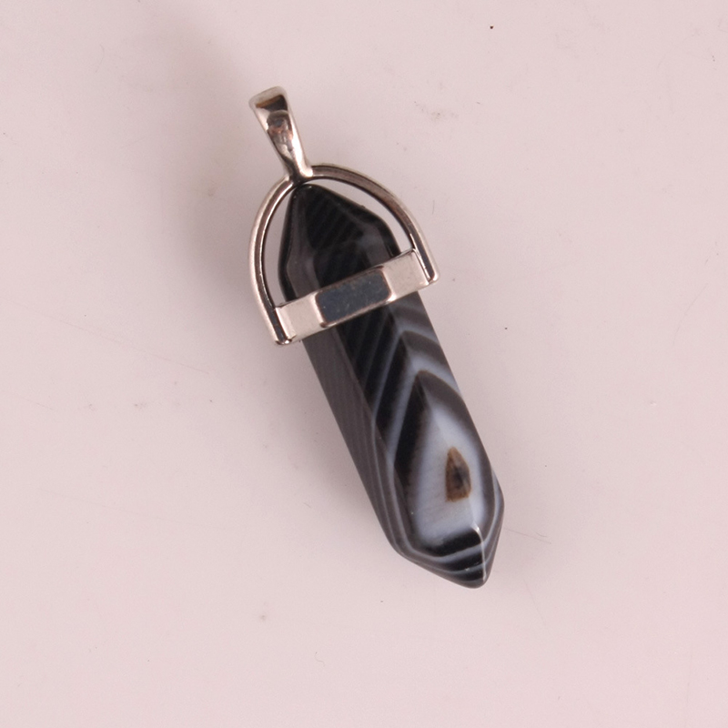 Black striped agate