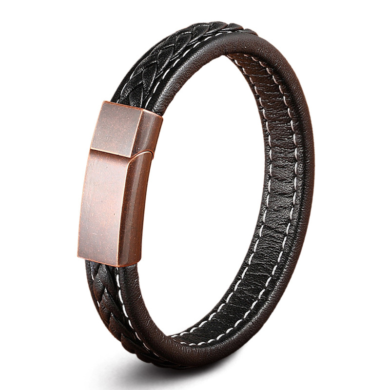 Rose Gold Black Buckle-21cm