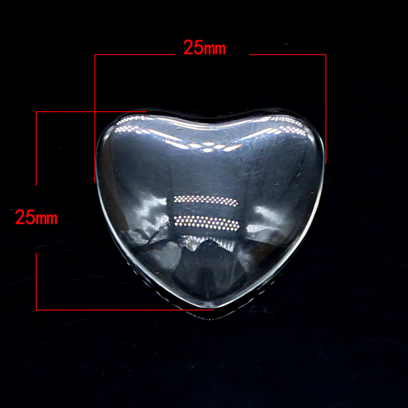 7:Matching 25MM Peach Heart Glass